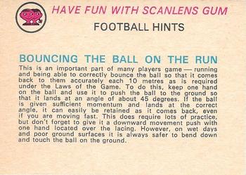1977 Scanlens VFL #47 Tony Pickett Back